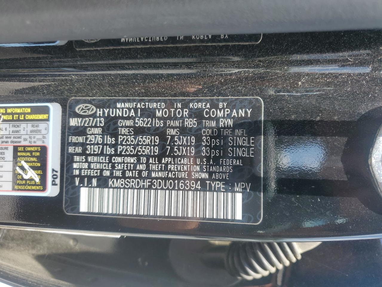 HYUNDAI SANTA FE LIMITED