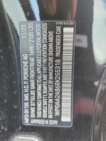 2024 PORSCHE CAYMAN BAS WP0AA2A86RK255318