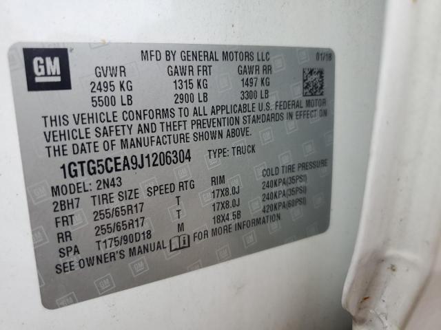 2018 GMC CANYON SLE 1GTG5CEA9J1206304