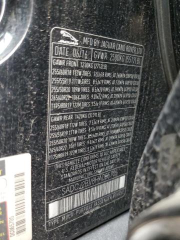 2017 JAGUAR F-PACE PRE SADCJ2BV8HA065705