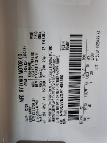 2021 FORD TRANSIT CO - NM0LS7E2XM1496660