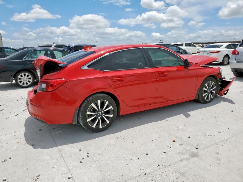 HONDA CIVIC EX 2023 red  gas 2HGFE1F75PH314708 photo #4