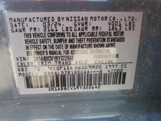 2024 NISSAN SENTRA SV 3N1AB8CV1RY322642