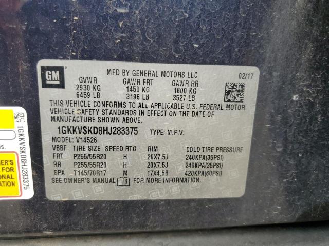 2017 GMC ACADIA LIM 1GKKVSKD8HJ283375