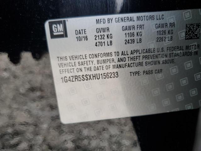 2017 BUICK LACROSSE P - 1G4ZR5SSXHU156233