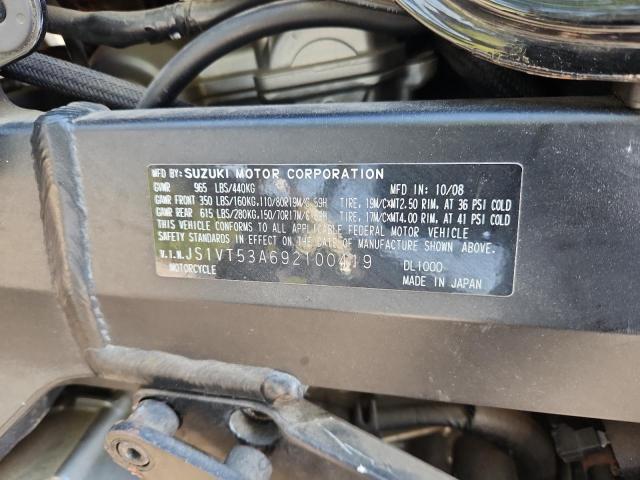 2009 SUZUKI DL1000 JS1VT53A692100419