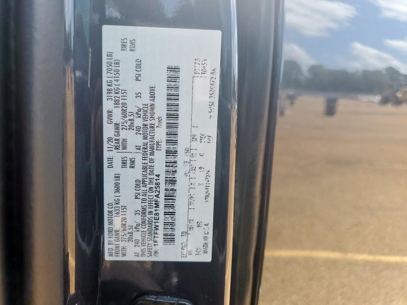 2021 FORD F150 SUPER - 1FTFW1E81MFA25814