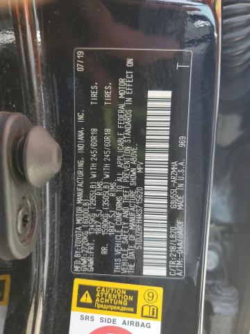 2019 TOYOTA HIGHLANDER - 5TDJZRFH4KS715620