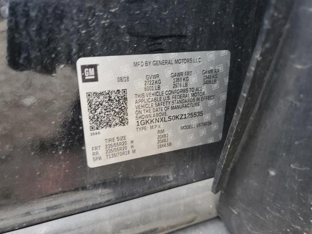 2019 GMC ACADIA DEN 1GKKNXLS0KZ125535