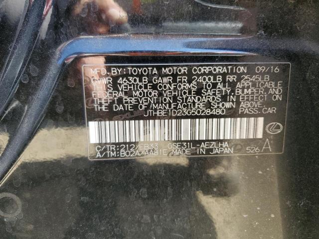 2016 LEXUS IS 350 JTHBE1D23G5028480
