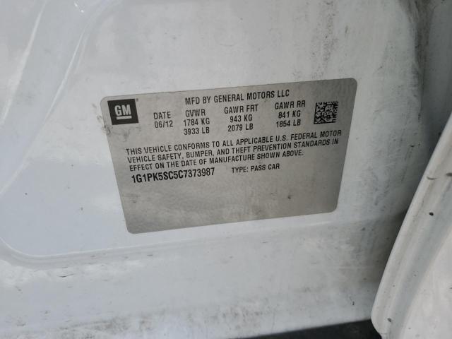 2012 CHEVROLET CRUZE ECO - 1G1PK5SC5C7373987