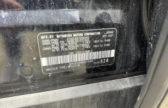 2022 MITSUBISHI OUTLANDER JA4J4TA89NZ610099