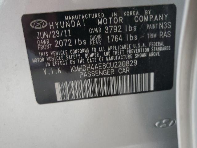 2012 HYUNDAI ELANTRA GL #3284998920