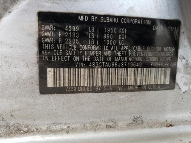 2018 SUBARU IMPREZA LI 4S3GTAU66J3719649
