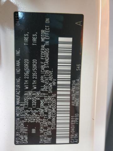 2021 TOYOTA SIENNA XSE 5TDXRKEC8MS039716