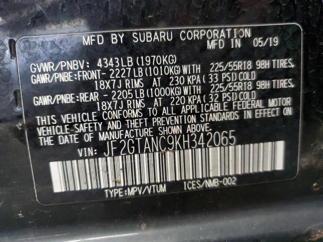 2019 SUBARU CROSSTREK JF2GTANC9KH342065