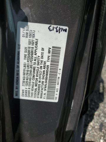 2017 HONDA ODYSSEY TO #3285819894