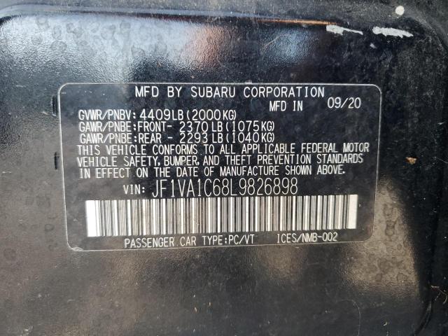 2020 SUBARU WRX PREMIU JF1VA1C68L9826898