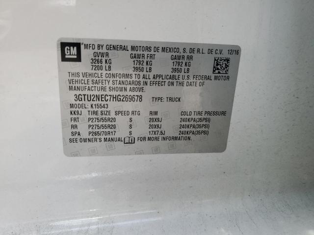 2017 GMC SIERRA K15 3GTU2NEC7HG269678