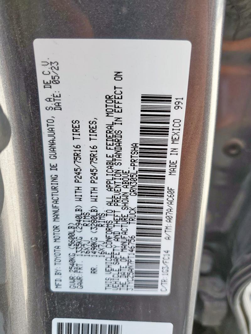 2023 TOYOTA TACOMA DOU 3TYCZ5AN7PT146756