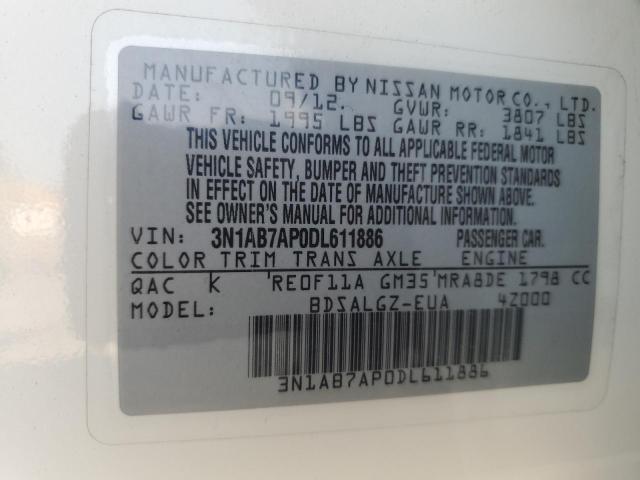 2013 NISSAN SENTRA S - 3N1AB7AP0DL611886