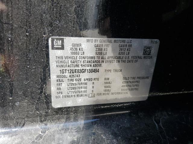 2016 GMC SIERRA 1GT12UE83GF130494