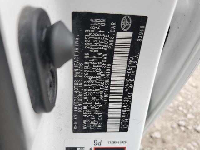 2017 TOYOTA CAMRY LE 4T1BF1FK6HU644916