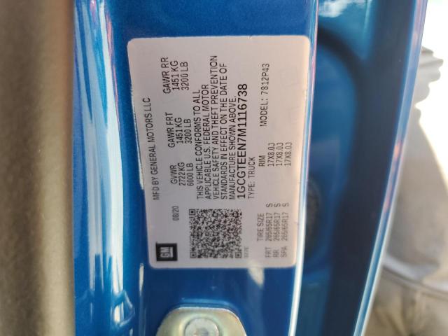 2021 CHEVROLET COLORADO ZR2 1GCGTEEN7M1116738