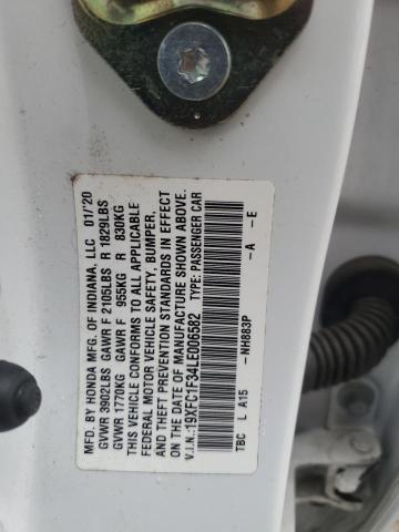 2020 HONDA CIVIC EX - 19XFC1F34LE006582