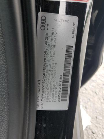 2017 AUDI A6 PREMIUM WAUC8AFC2HN131553