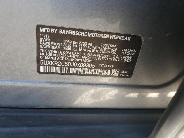 2018 BMW X5 SDRIVE35I 5UXKR2C50J0X09805