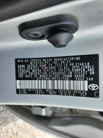 2021 TOYOTA COROLLA LE 5YFEPMAE4MP257158