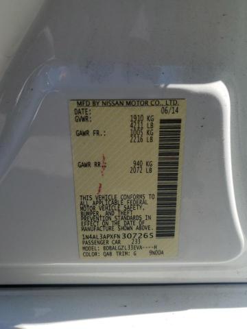 2015 NISSAN ALTIMA 2.5 - 1N4AL3APXFN307265