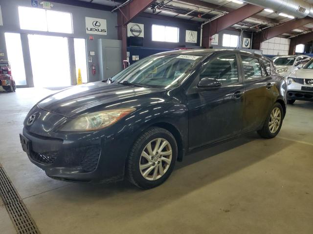 MAZDA 3 I 2012 black  gas JM1BL1L8XC1655269 photo #1