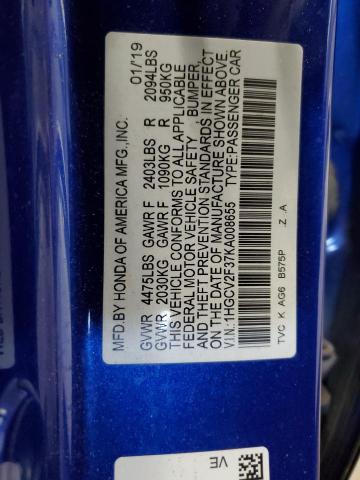 2019 HONDA ACCORD SPO - 1HGCV2F37KA008655