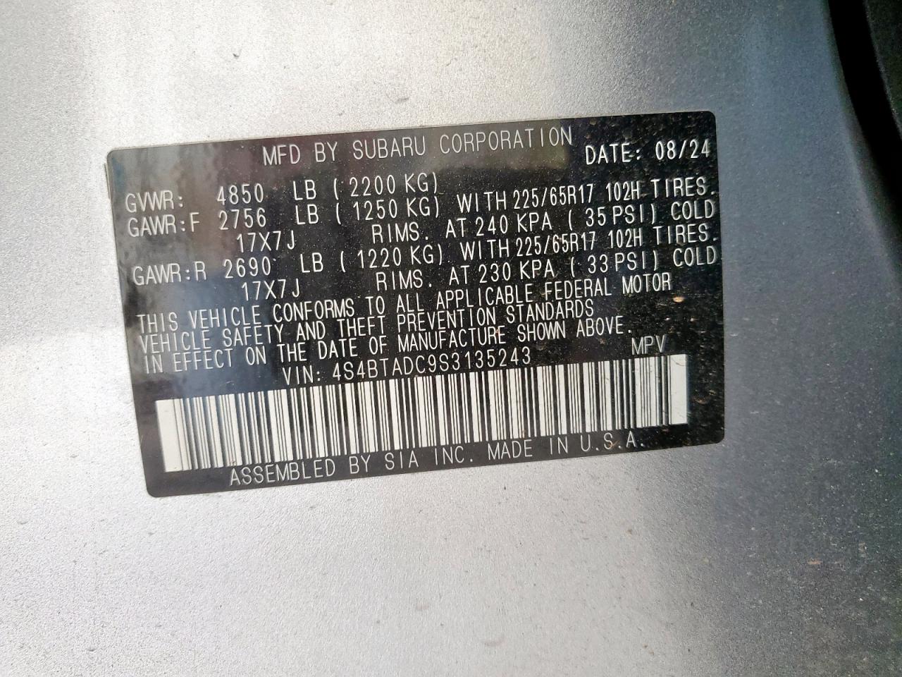 SUBARU OUTBACK PREMIUM