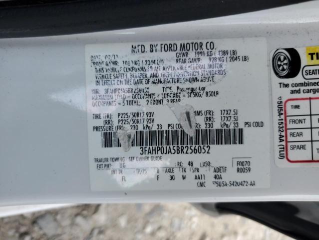 2011 FORD FUSION SEL - 3FAHP0JA5BR256052