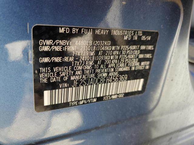 2015 SUBARU FORESTER 2 JF2SJADC8FH456369