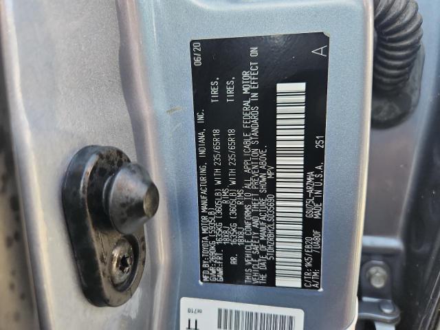 2020 TOYOTA HIGHLANDER 5TDHZRBH2LS035690
