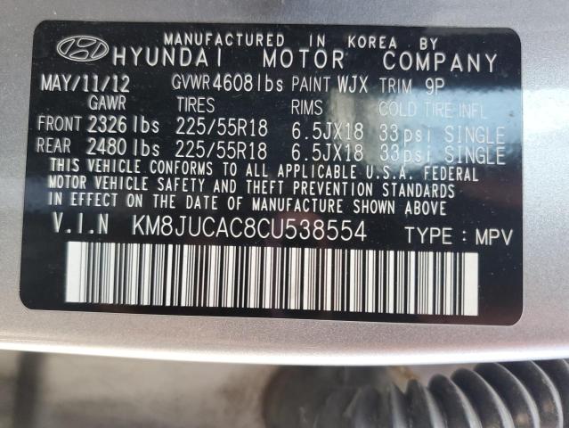 2012 HYUNDAI TUCSON GLS - KM8JUCAC8CU538554
