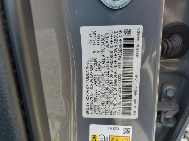 2025 HONDA CIVIC SPOR 2HGFE2F5XSH533323