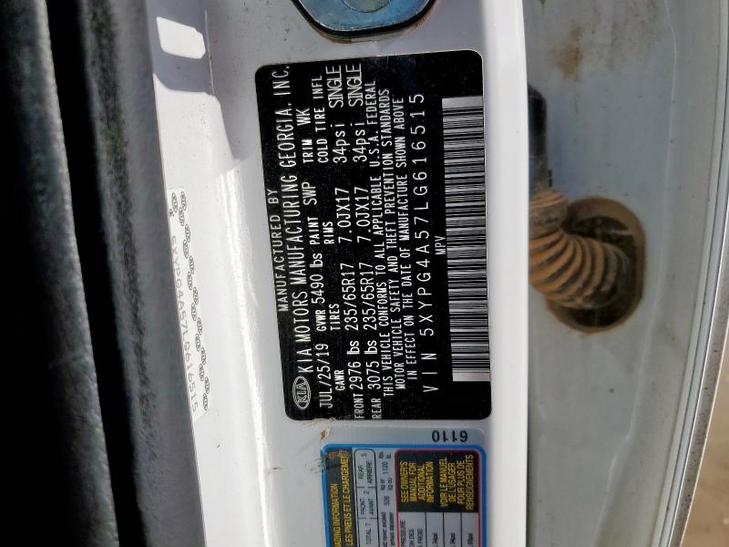 2020 KIA SORENTO S 5XYPG4A57LG616515