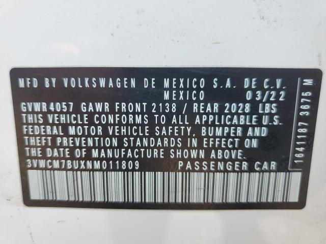 2022 VOLKSWAGEN JETTA S - 3VWCM7BUXNM011809