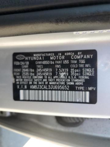 2018 HYUNDAI TUCSON SPO KM8J3CAL3JU695652