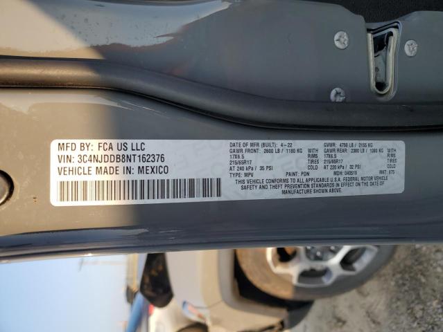 2022 JEEP COMPASS TR 3C4NJDDB8NT162376