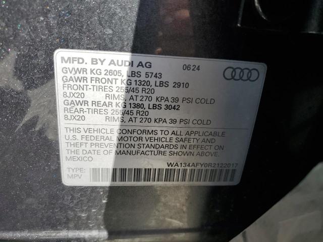 2024 AUDI SQ5 SPORTBACK PRESTIGE WA134AFY0R2122017