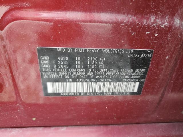 2015 SUBARU LEGACY 3.6 4S3BNEN63F3048605