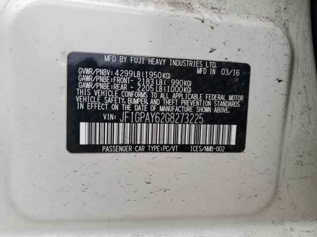 2016 SUBARU IMPREZA SP JF1GPAY62G8273225