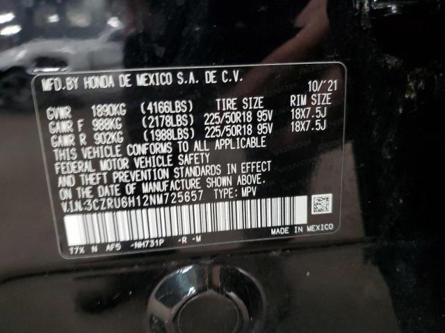 2022 HONDA HR-V SPORT 3CZRU6H12NM725657