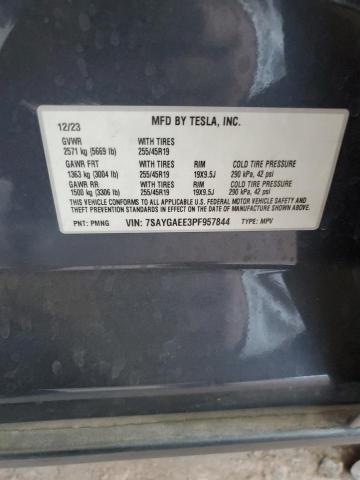 2023 TESLA MODEL Y 7SAYGAEE3PF957844